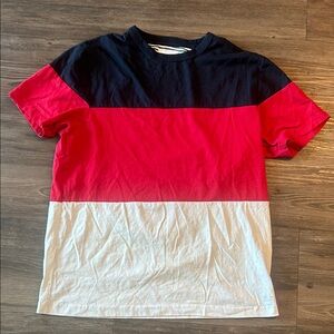 Men's Colorblock Tee - Red, Navy, White